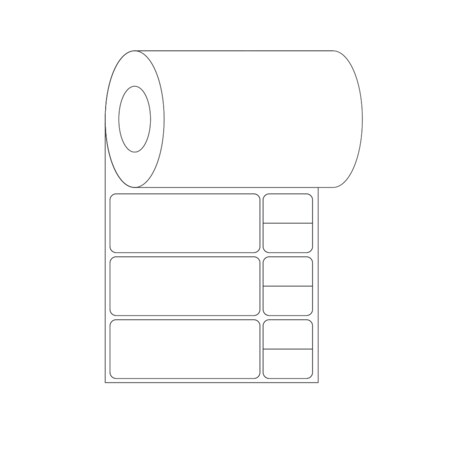 Blood Drawing Label 1-3/16 X 4-3/32 White